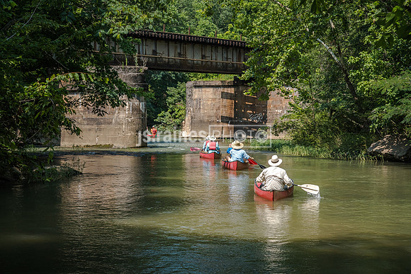 Canoers on the Cahaba River in Helena, Alabama (2017)